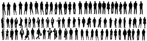 silhouette of a business people 