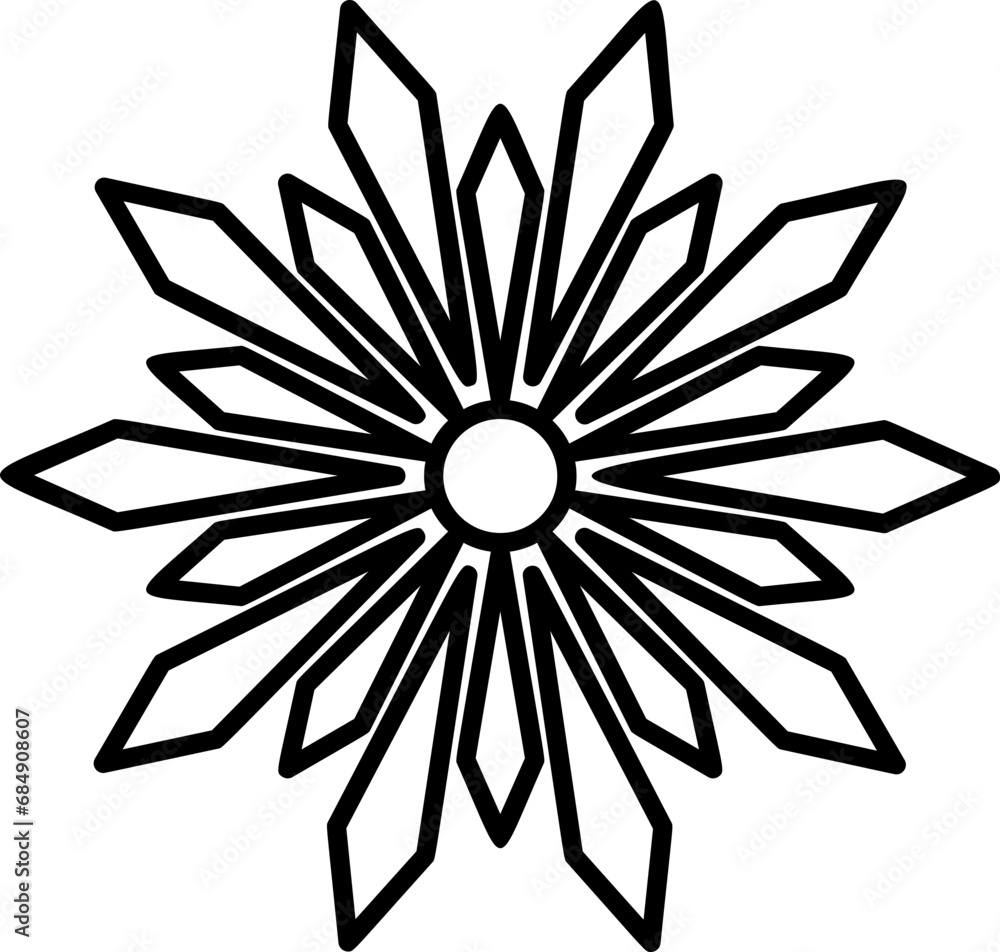 Christmas snowflake icon illustration Christmas snowflake icon illustration