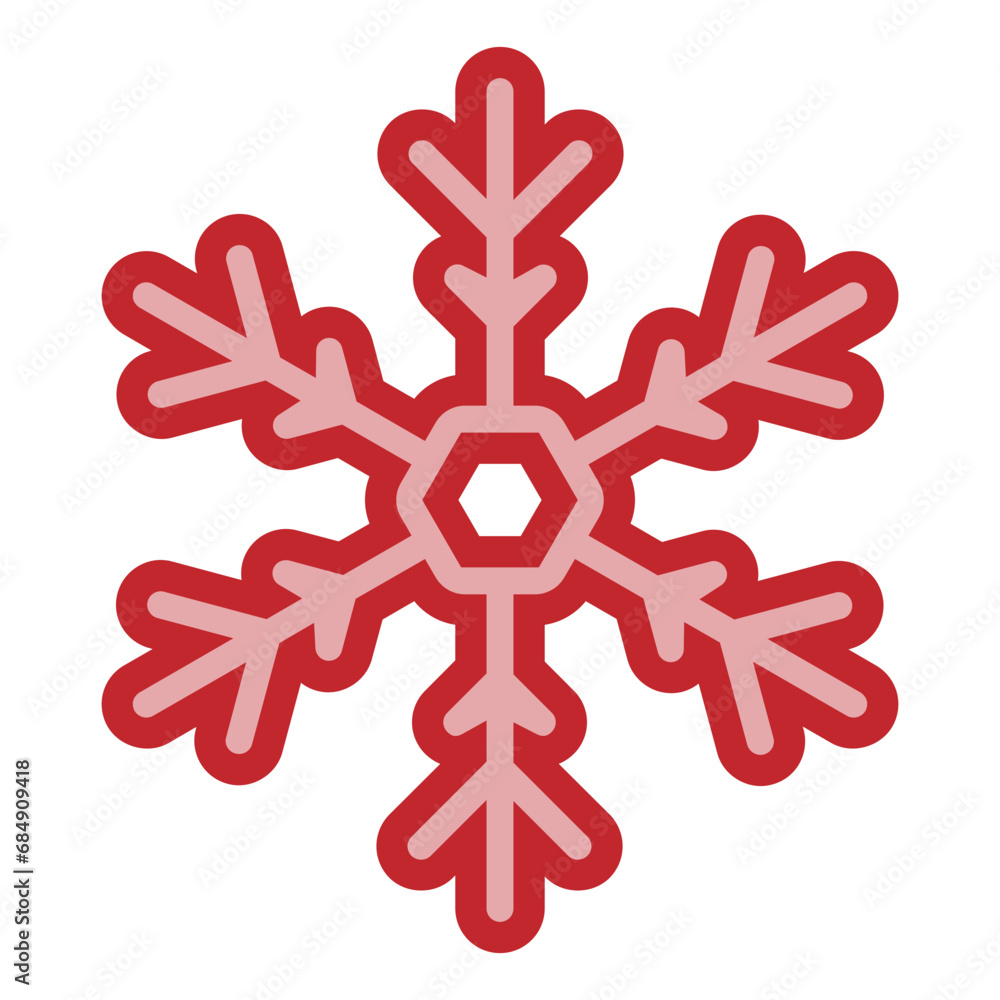 Snowflake Dual Tone Icon Design Vector Snowflake Dual Tone Icon Design Vector