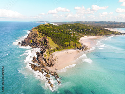 Papier peint Aerial View of Byron Bay New South Wales Coastal Australia