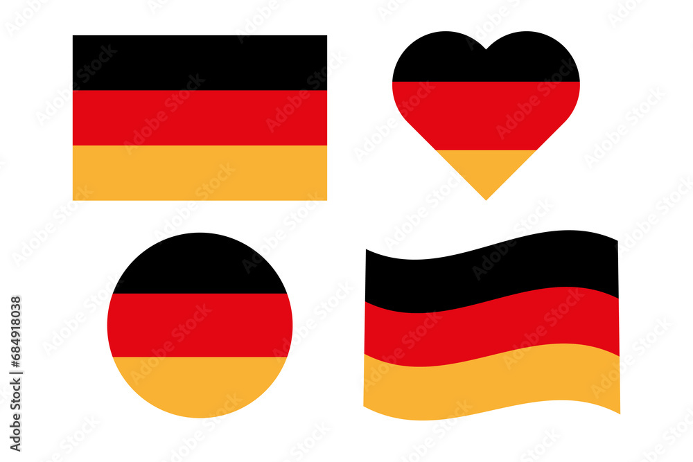 Flag of Germany. Vector illustration. EPS 10. Flag of Germany. Vector illustration. EPS 10.