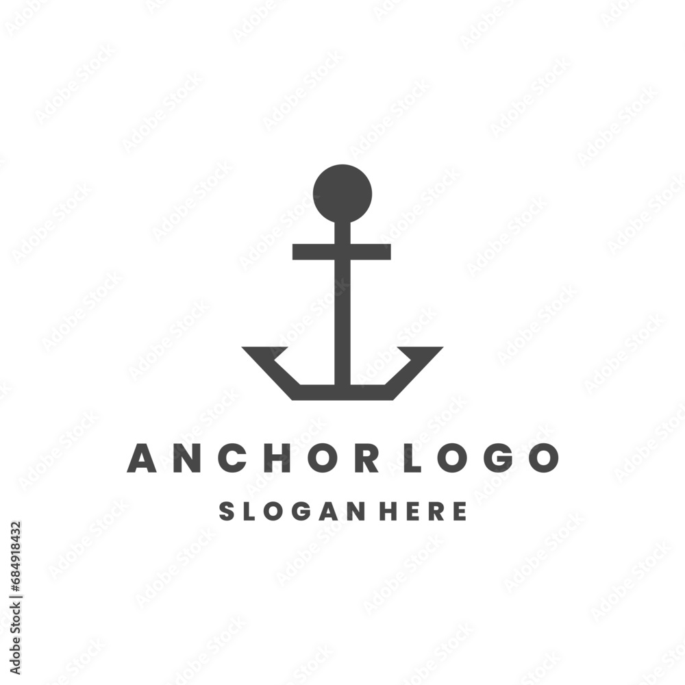 anchor logo design vector graphic idea creative anchor logo design vector graphic idea creative