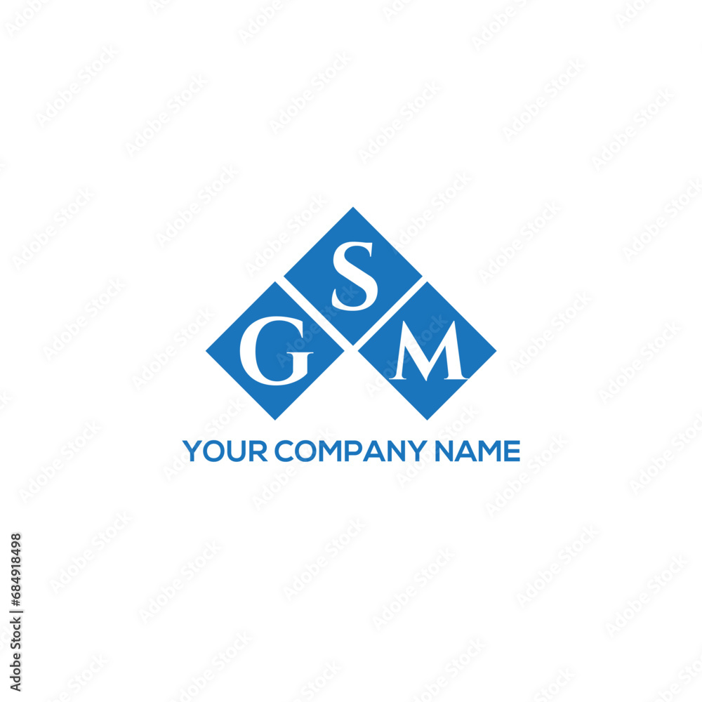 Fototapeta premium SGM letter logo design on white background. SGM creative initials letter logo concept. SGM letter design. 