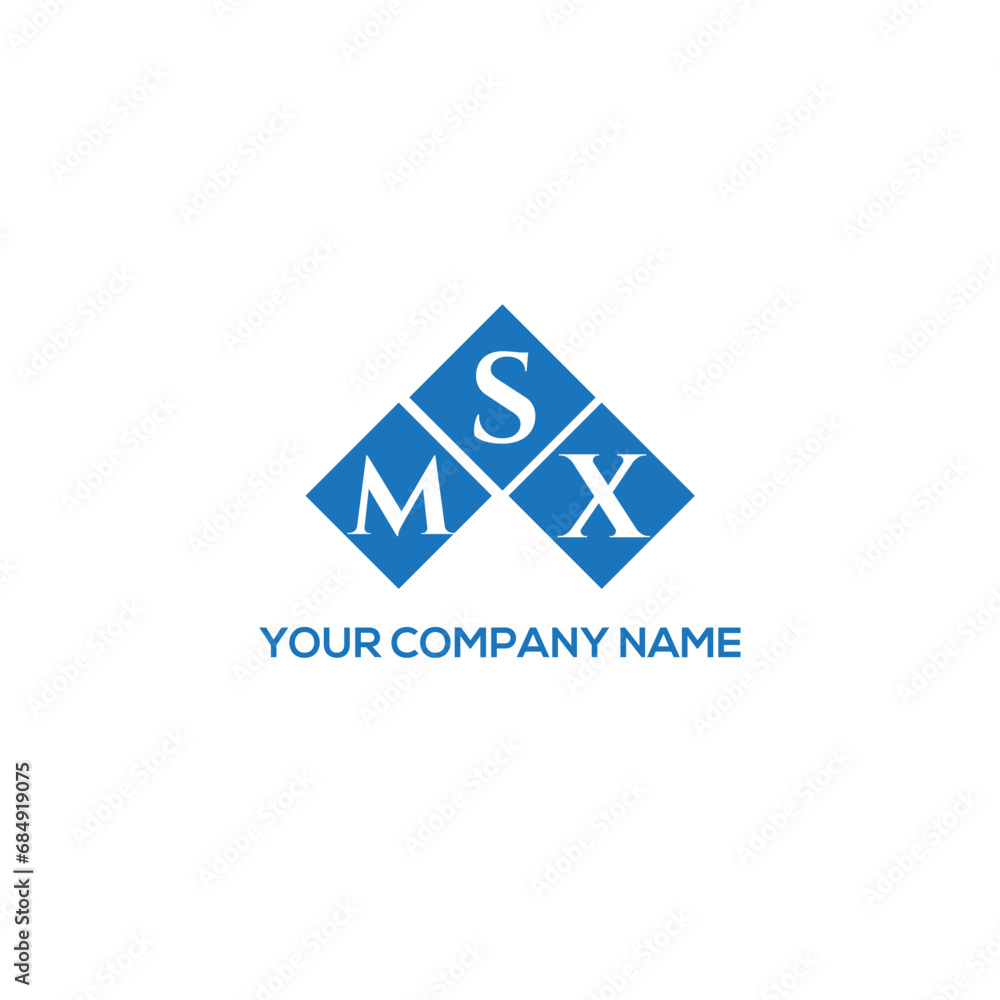 Fototapeta premium SMX letter logo design on white background. SMX creative initials letter logo concept. SMX letter design. 