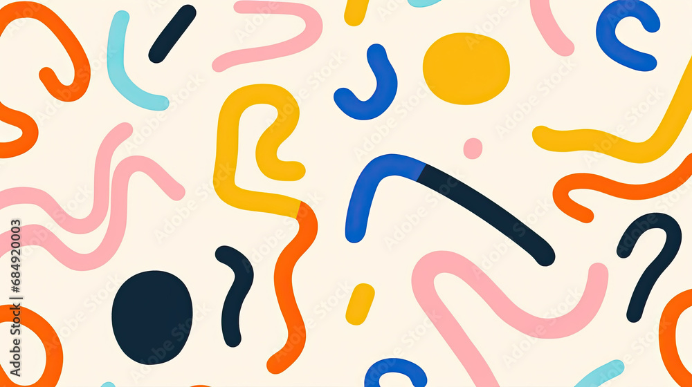 bstract doodle design with hand drawn colorful shapes and lines. Simple childish scribble background with bright cute elements. Fun minimal pattern. Contemporary trendy vector backdrop bstract doodle design with hand drawn colorful shapes and lines. Simple childish scribble background with bright cute elements. Fun minimal pattern. Contemporary trendy vector backdrop