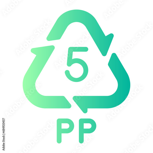 Polystyrene gradient icon