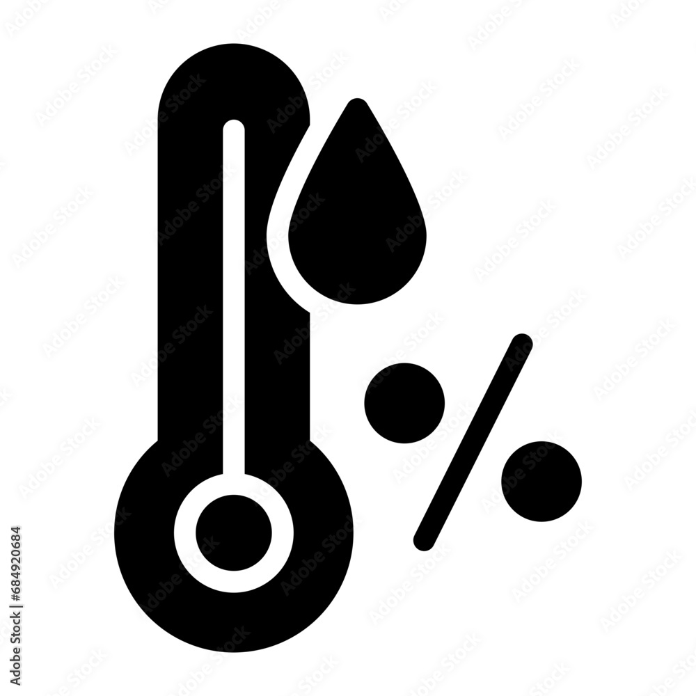 humidity glyph icon humidity glyph icon