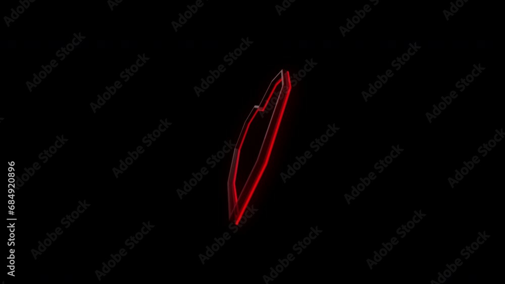 Upbeat Rotating Stylized Popping 3D Polygon Heart Loop with Alpha Channel Upbeat Rotating Stylized Popping 3D Polygon Heart Loop with Alpha Channel