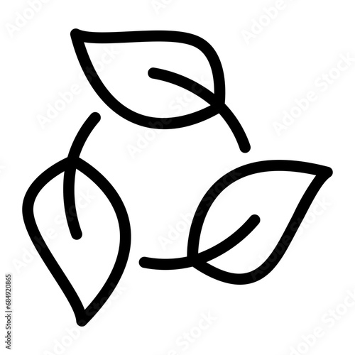 biodegradable line icon