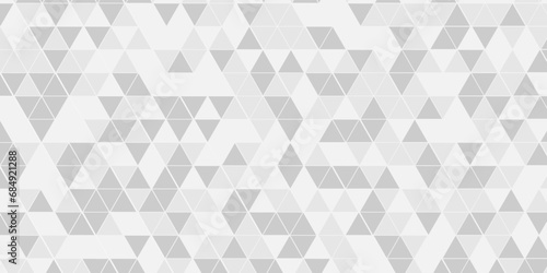 Abstract gray and white chain rough backdrop triangle background. Abstract geometric pattern gray and white Low Polygon Mosaic triangle Background, business and corporate background.