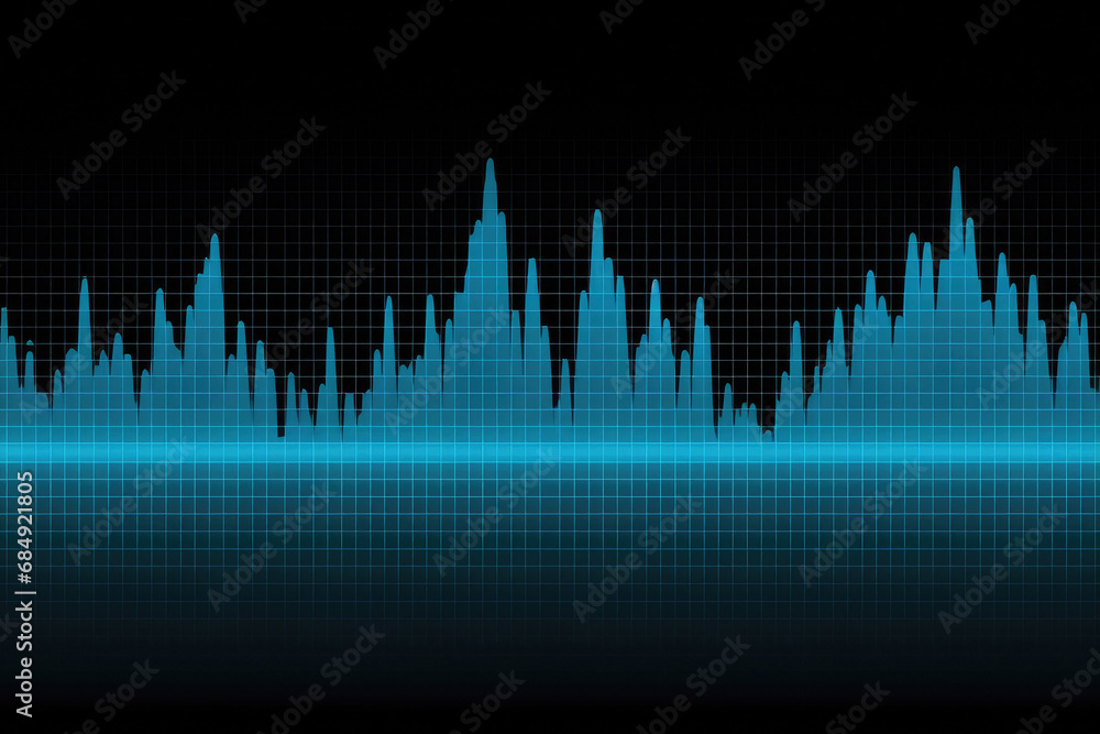 sound wave background, Waveform Grid 