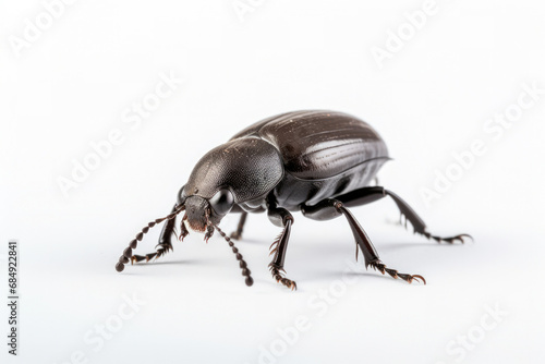 Isolated macro background insect beetle white closeup bug