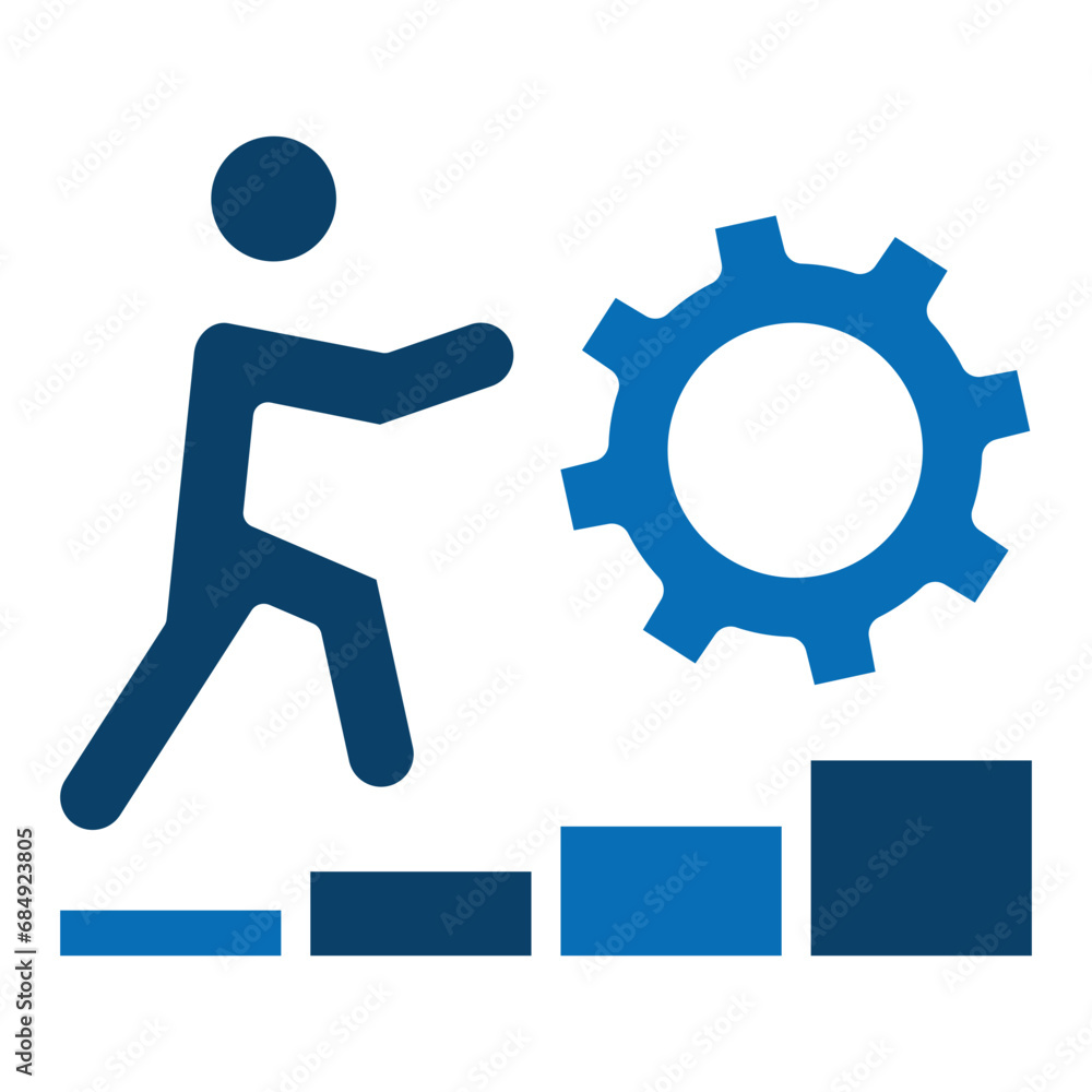 working icon line vector illustration