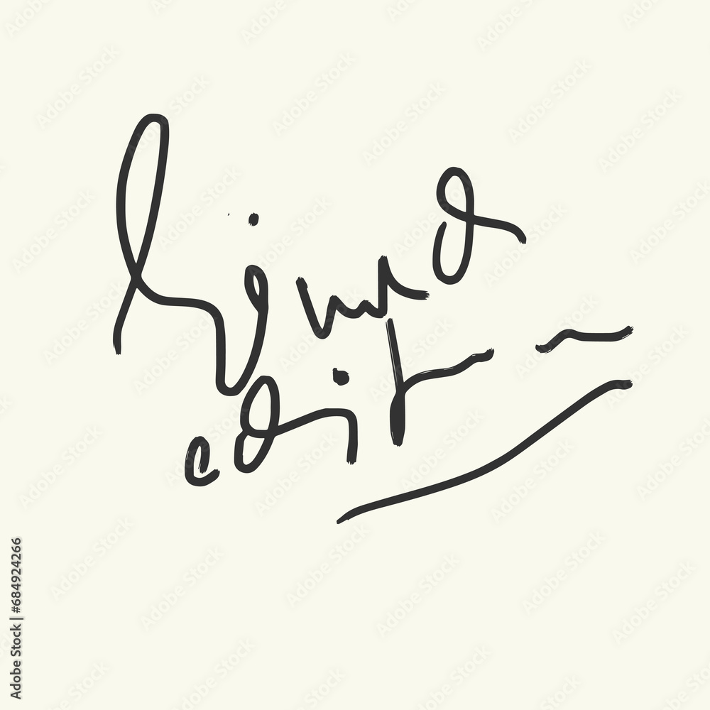 Limited Edition signature vector illustration Limited Edition signature vector illustration