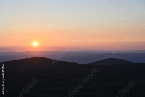 Wallpaper Mural Summer sunset in Taganay nature park Torontodigital.ca