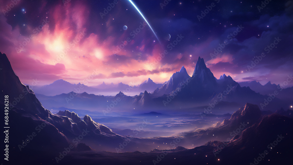 Celestial Mountain Tranquility
