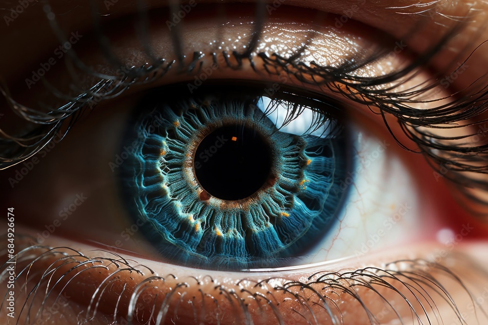 Person's Blue Eye Generative AI
