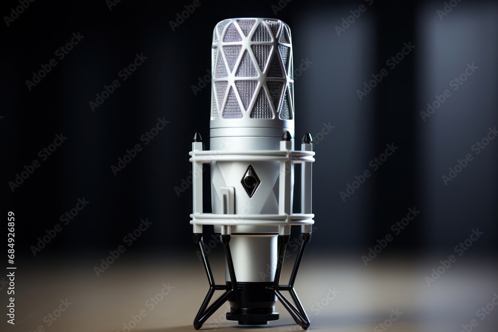 Microphone on a Stand Ready for Use Generative AI Microphone on a Stand Ready for Use Generative AI