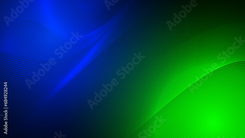Abstract futuristic blue and green wave with moving dots. Green and glue abstract background design with wavy line. Ideal vector graphics for brochures, flyers, magazines, business cards and banners.