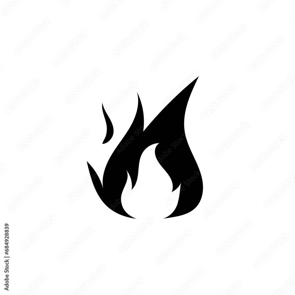 Fire icon stock vector illustration