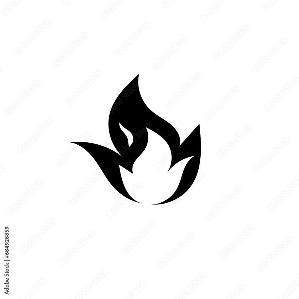 Fire icon stock vector illustration Fire icon stock vector illustration