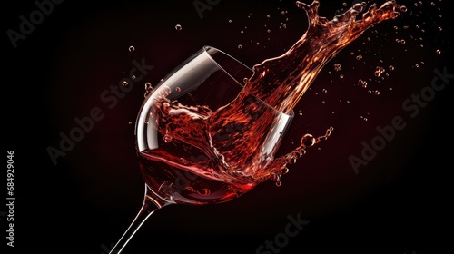 motion liquid wine drink wine splash frozen illustration fresh water, red flow, beverage background motion liquid wine drink wine splash frozen