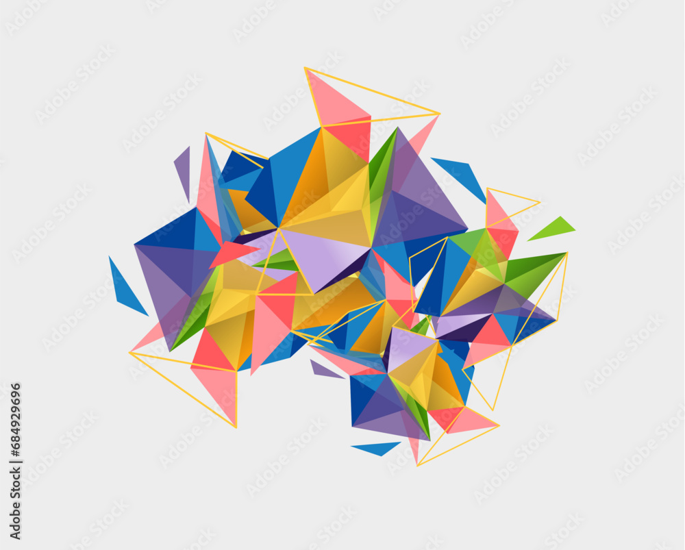Triangle mosaic composition geometric abstract background, dynamic and structured visual experience Triangle mosaic composition geometric abstract background, dynamic and structured visual experience