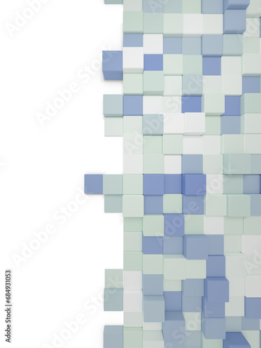 Irregular raised cube