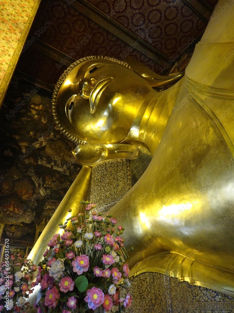 Wat Pho, Reclining Buddha, Thailand　ワットポー・涅槃仏　タイ寺院