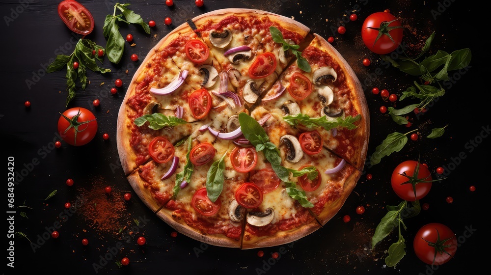 crust delicious pizza food pizza illustration toppings sauce, margherita gourmet, thin crust crust delicious pizza food pizza