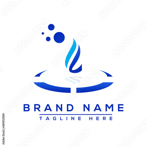 Letter IV blue Professional logo for all kinds of business