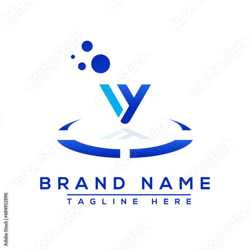 Letter IY blue Professional logo for all kinds of business