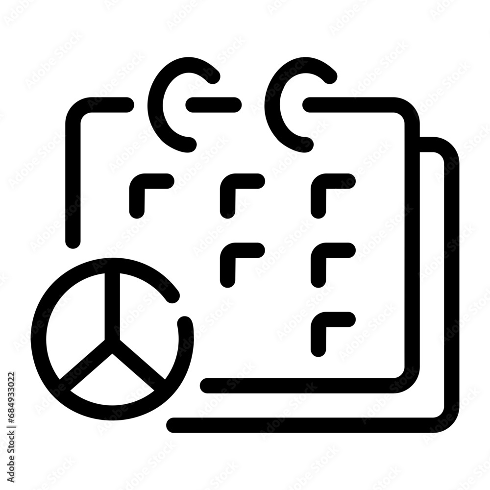 peace day Line Icon peace day Line Icon