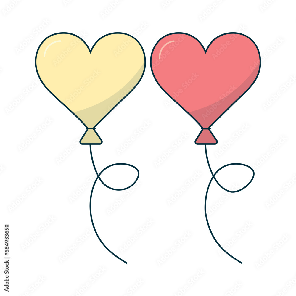 Valentine's Day elements: leprechaun, heart shape, balloons, envelopes. Great for scrapbooks, greeting cards, party invitations, gift labels.
Vector Format