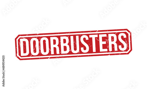 Door busters stamp red rubber stamp on white background. Door busters stamp sign. Door busters stamp.