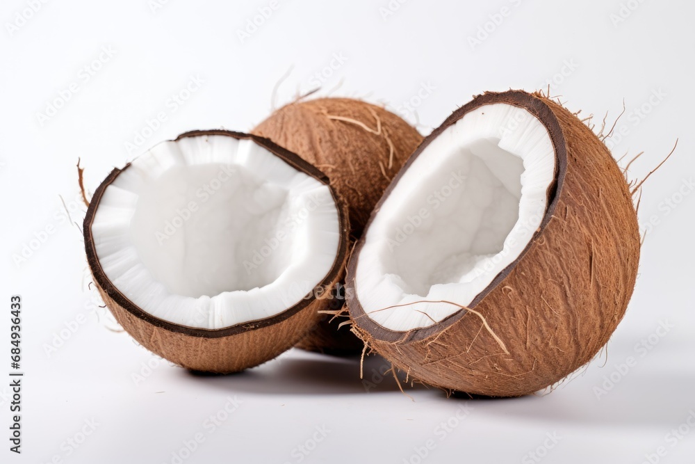 Coconut with Coconuts Fruit Sliced Half Fruits Coconut with Coconuts Fruit Sliced Half Fruits