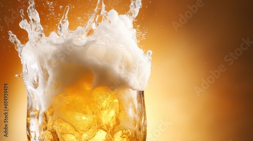 gold foam beer drink foam cascade illustration table party, poster pop, bar bubble gold foam beer drink foam cascade