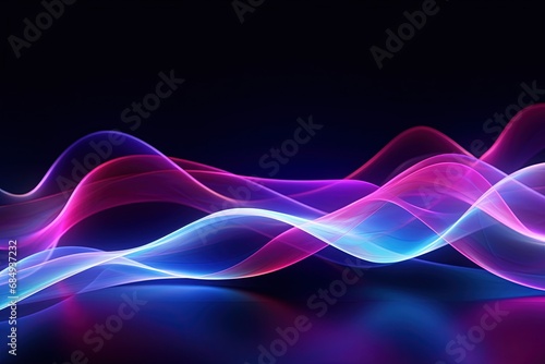 abstract futuristic background with pink blue glowing neon moving high speed wave lines and bokeh lights. Data transfer concept Fantastic wallpaper