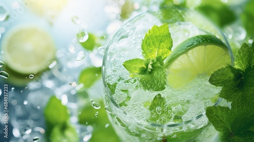 alcohol mint mojito drink classic illustration tropical beverage, ice glass, rum juice alcohol mint mojito drink classic