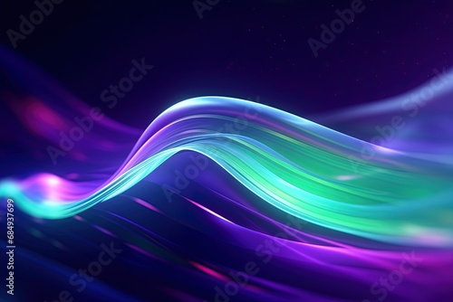 abstract futuristic background with pink blue glowing neon moving high speed wave lines and bokeh lights. Data transfer concept Fantastic wallpaper