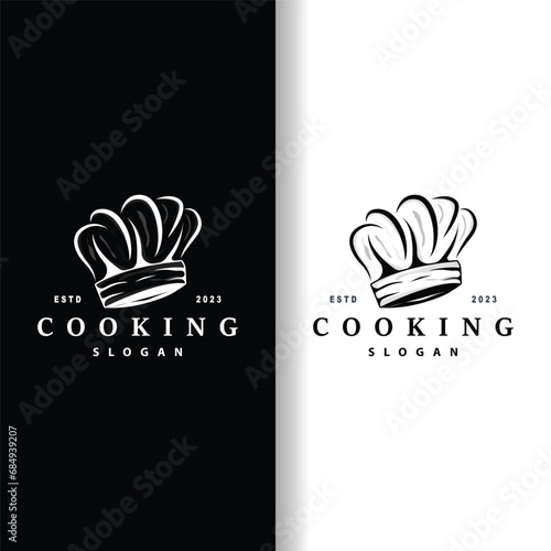 Chef Logo Design Cooking Inspiration And Chef Hat With Simple Lines For Restaurant Business Brands