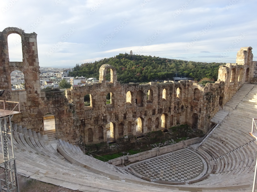 ディオニューソス劇場　アクロポリスの丘　アテネ・ギリシャ