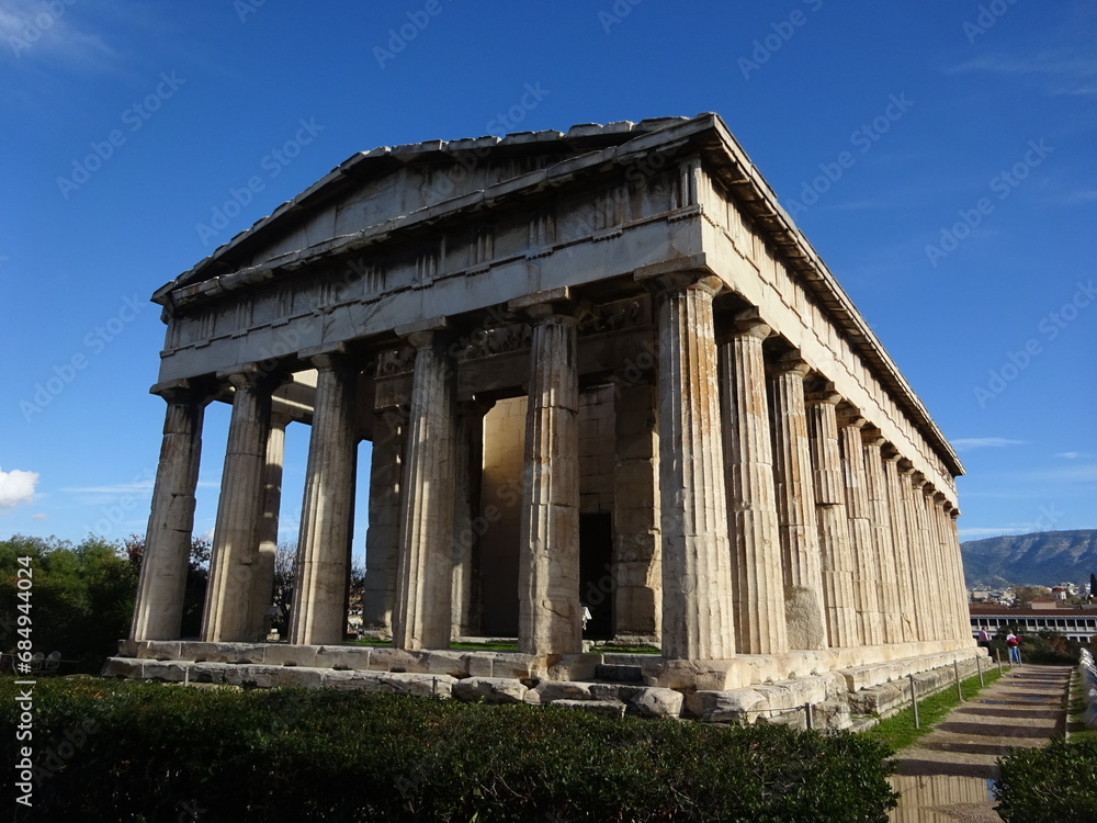 ヘファイストス神殿・古代アゴラ　アテネ・ギリシャ　Ναός του Ηφαίστου　Temple of Hephaestus, Athens, Greece