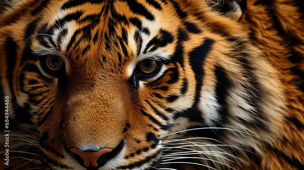 Fototapeta premium portrait of a tiger HD 8K wallpaper Stock Photographic Image