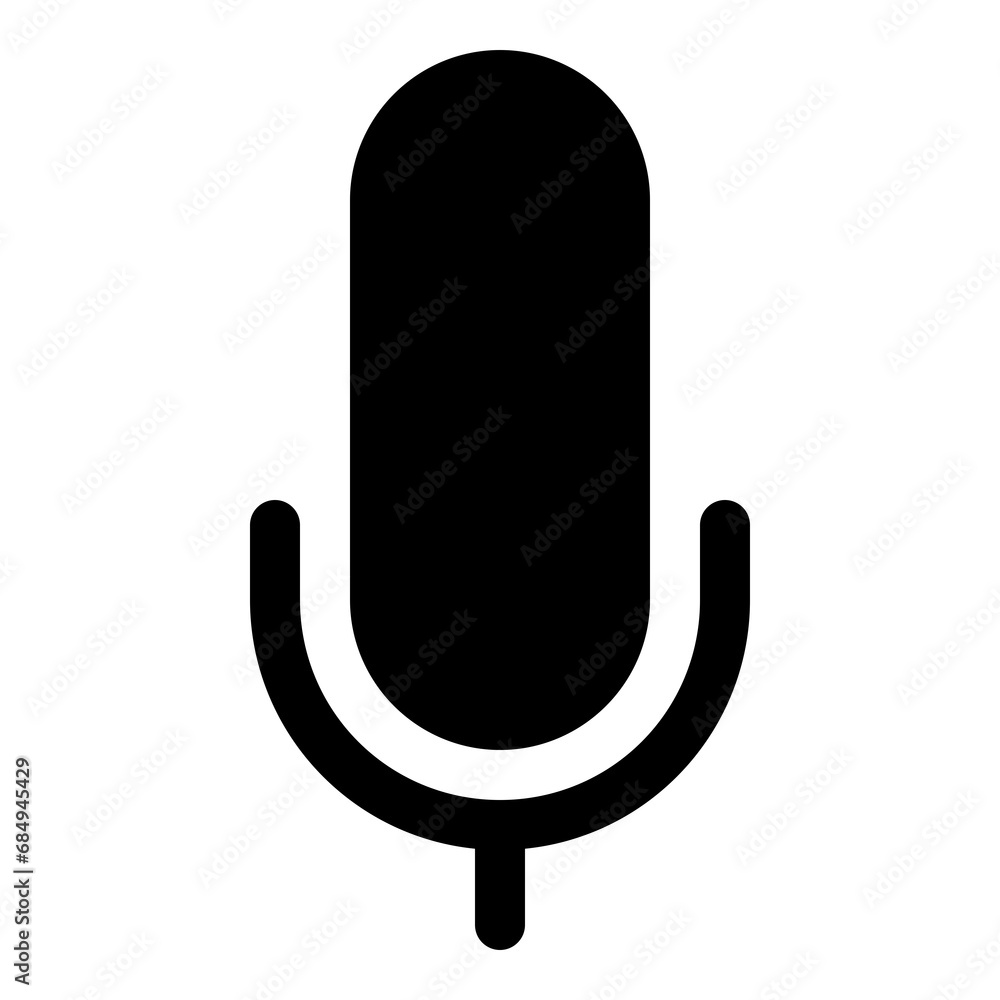 Microphone icon for audio and communication