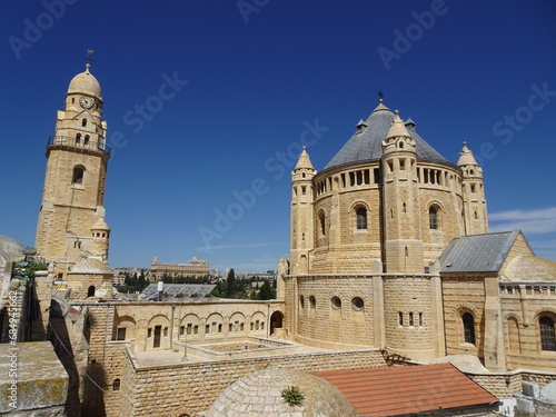 イスラエル・エルサレムのシオン山にある教会 Dormitio-Basilika, Jerusalem, Israel