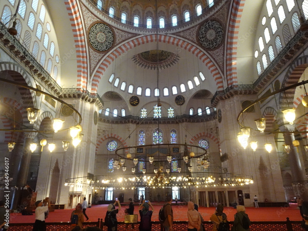 Obraz premium スレイマニエ モスク イスタンブール・トルコ Süleymaniye Camii, Istanbul, Turkey