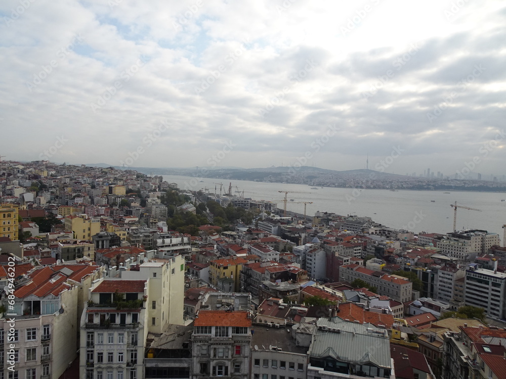 ガラタ塔からイスタンブール旧市街の景色　トルコ　Galata Kulesi　Istanbul, Turkey