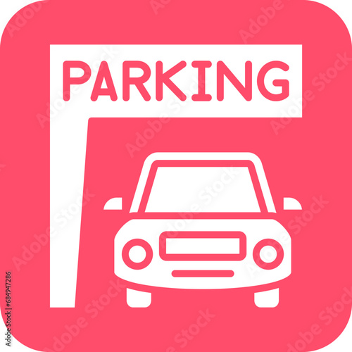 Vector Design Parking Tag Icon Style