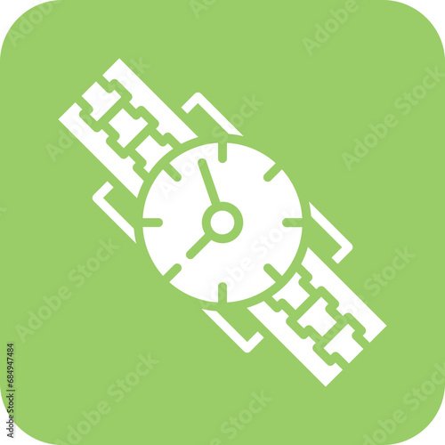 Vector Design Wristwatch Icon Style